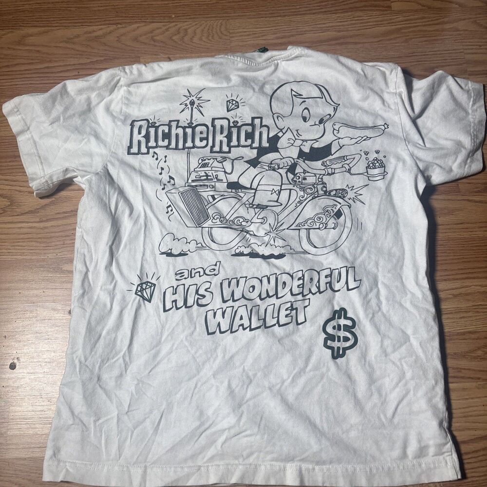 Richie Rich X Shoe Palace Mens T-shirt Small  White T-shirt READ